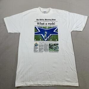 Vintage Dallas Cowboys Shirt Medium‎ 2002 Dallas Morning News Emmitt Smith NEW